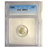 1955 Dime ICG MS67