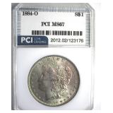 1884-O Morgan MS67 LISTS $2500
