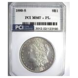 1880-S Morgan MS67+ PL LISTS $3500