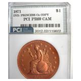 1879 Dollar PCI PR69 CAM Schoolgirl Cu Copy
