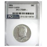 1964 Kennedy PR69+ DCAM LISTS $2700 IN 69DC