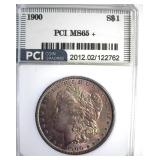 1900 Morgan PCI MS65+ Soft Toning