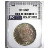 1885 Morgan MS67 LISTS $2100