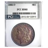 1885-O Morgan PCI MS65 Purple Toning
