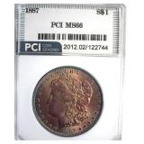 1887 Morgan MS66 LISTS $425