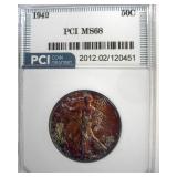 1942 Walking Liberty MS68 LISTS $15000