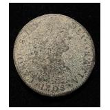 1808 8 Reales Silver Crown China Chopmarks