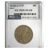 1994-P 50c World Cup PR70 DCAM LISTS $225