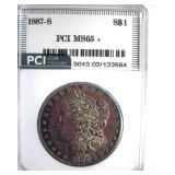 1887-S Morgan MS65+ LISTS $3150