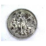 189X Trade Dollar Great Britain China Chopped