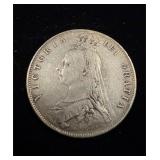 1891 Half Crown AXF G.B.