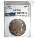 1971-S Silver Ike MS68 LISTS $6500