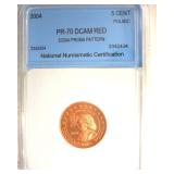 2004 5 Cent NNC PR70 DCAM RD Poland