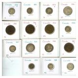 1871-1952 Some Silver Canada 15pcs $100+ Melt Now!