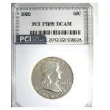 1962 Franklin PR69 DCAM LISTS $3850