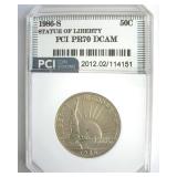 1986-S 50c Statue of Liberty PCI PR70 DCAM
