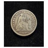 1866-YB Peru 1/5 Sol