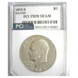 1973-S Silver Ike PR70 DCAM LISTS $1350