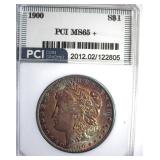 1900 Morgan PCI MS65+ Terrific Toning