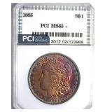 1885 Morgan PCI MS65+ Outstanding Color
