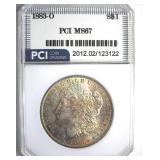 1883-O Morgan MS67 LISTS $3500