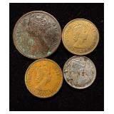 1890-1900s Hong Kong 4pcs