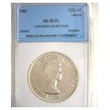 1964 Dollar NNC MS69 PL Confederation Meetings