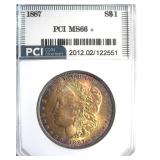 1887 Morgan MS66+ LISTS $850