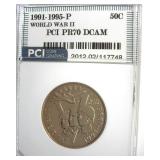 1991-95-P 50c World War II PCI PR70 DCAM