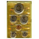 1974 1C-$1 UNC Mint Set Singapore