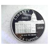 2001-P S$1 U.S. Capitol PR DCAM