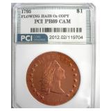 1795 Dollar PCI PR69 CAM Flowing Hair Cu Copy