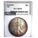 1994 Silver Eagle MS70 LISTS $11000
