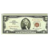1963 2 Crisp Ch UNC Red Seal