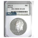1971-S Silver Ike PR70 DCAM LISTS $475