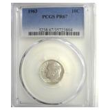 1963 Dime PCGS PR67