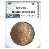 1887 Morgan MS66+ LISTS $850