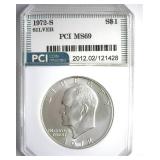 1972-S Silver Ike MS69 LISTS $3400