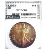 1990 Silver Eagle MS70 LISTS $3850