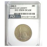 1986-S 50c Statue of Liberty PCI PR70 DCAM