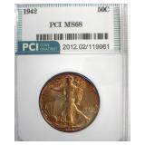 1942 Walking Liberty MS68 LISTS $15000