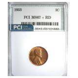 1953 Cent MS67+ RD LISTS $12500