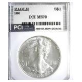 1992 Silver Eagle MS70 LISTS $1350