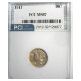 1941 Dime MS67 LISTS $110