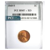1949-S Cent MS67+ RD LISTS $1300