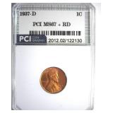 1937-D Cent MS67+ RD LISTS $650