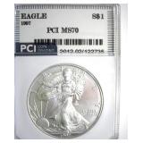 1997 Silver Eagle MS70 LISTS $1500
