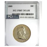 1963 Franklin PR67 DCAM LISTS $375