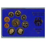 1978-G 1 Pfennig-5 Mark Proof Set Germany
