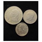 1908 1849 1971 Haiti Scarce